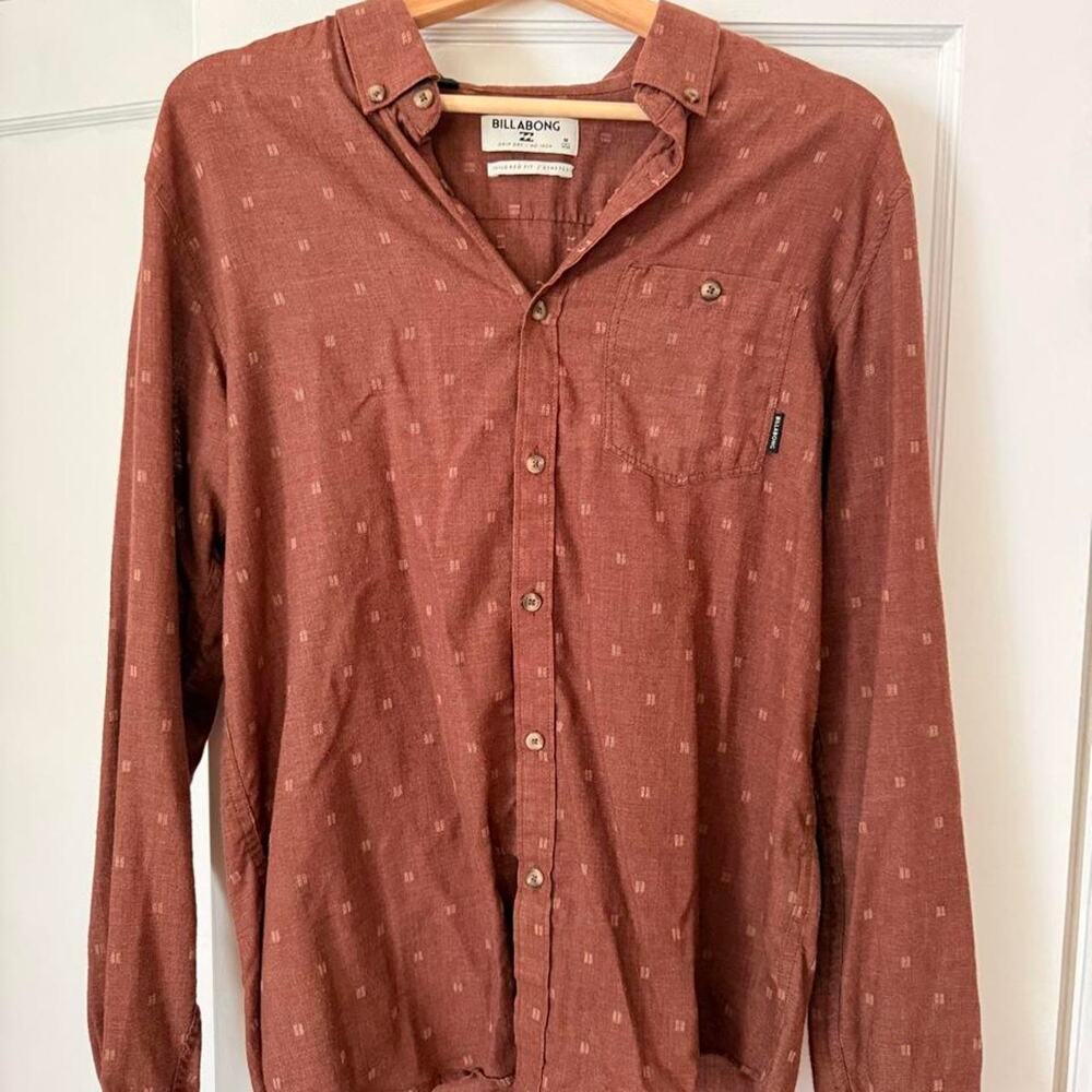 Billabong brownmaroon shirt